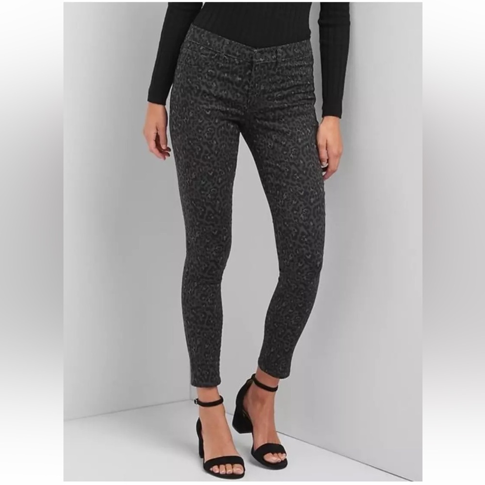 Gap Denim Leopard Legging Jean Size 31